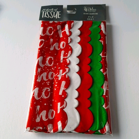 🎅🏼24 Sheets Tissue Paper Exclusive Scalloped 19"x25" Inches - Picture 3 of 5